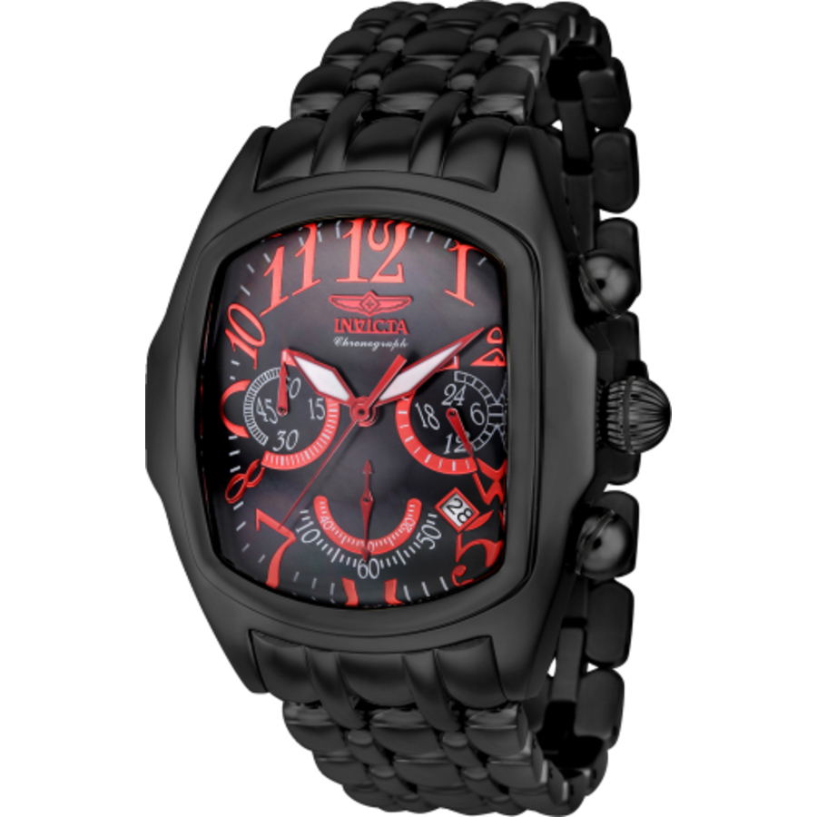 invicta lupah chronograph gmt quartz black dial men's watch 43157 invicta lupah chronograph gmt quartz black dial men's watch 43157