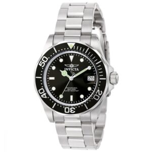 invicta pro diver mako swiss quartz black dial men's watch 9307