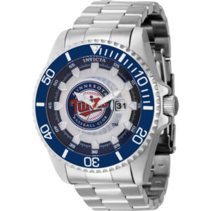 invicta mlb minnesota twins quartz men's watch 43470