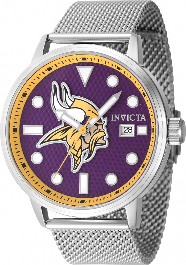 invicta nfl minnesota vikings quartz purple dial men's watch 47990 invicta nfl minnesota vikings quartz purple dial men's watch 47990