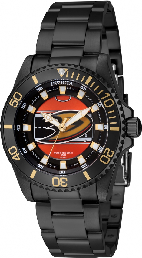 invicta nhl anaheim ducks quartz orange dial ladies watch 42225 invicta nhl anaheim ducks quartz orange dial ladies watch 42225
