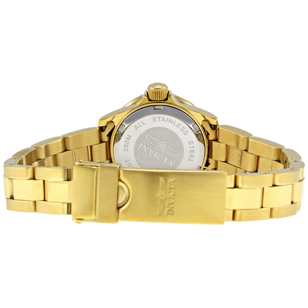 invicta pro diver champagne dial 18kt gold plated ladies watch 4610 invicta pro diver champagne dial 18kt gold plated ladies watch 4610