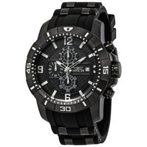 invicta pro diver chronograph quartz black dial men's watch 24967