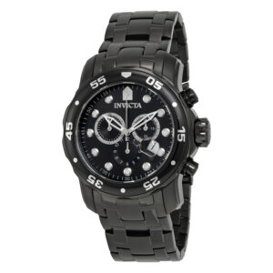 invicta pro diver chronograph black dial men's watch 0076
