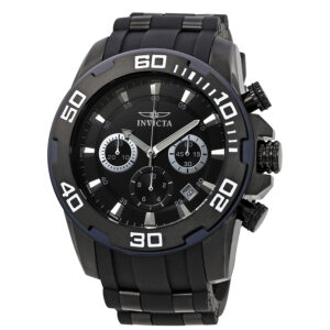 invicta pro diver chronograph black dial men's watch 22338