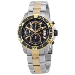 invicta pro diver chronograph black dial men's watch 22418
