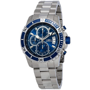 invicta pro diver chronograph blue dial men's watch 22413