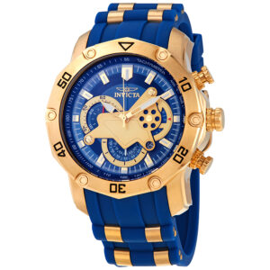 invicta pro diver chronograph blue dial men's watch 22798