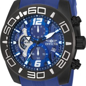 invicta pro diver chronograph blue dial men's watch 22812