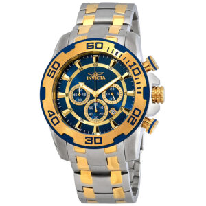 invicta pro diver chronograph dark blue dial men's watch 26296