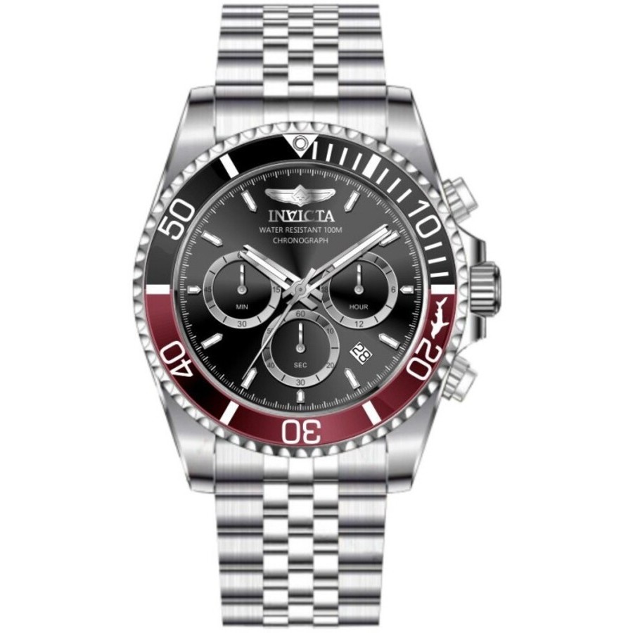 invicta pro diver chronograph gmt quartz black dial coke bezel men's watch 49838 invicta pro diver chronograph gmt quartz black dial coke bezel men's watch 49838