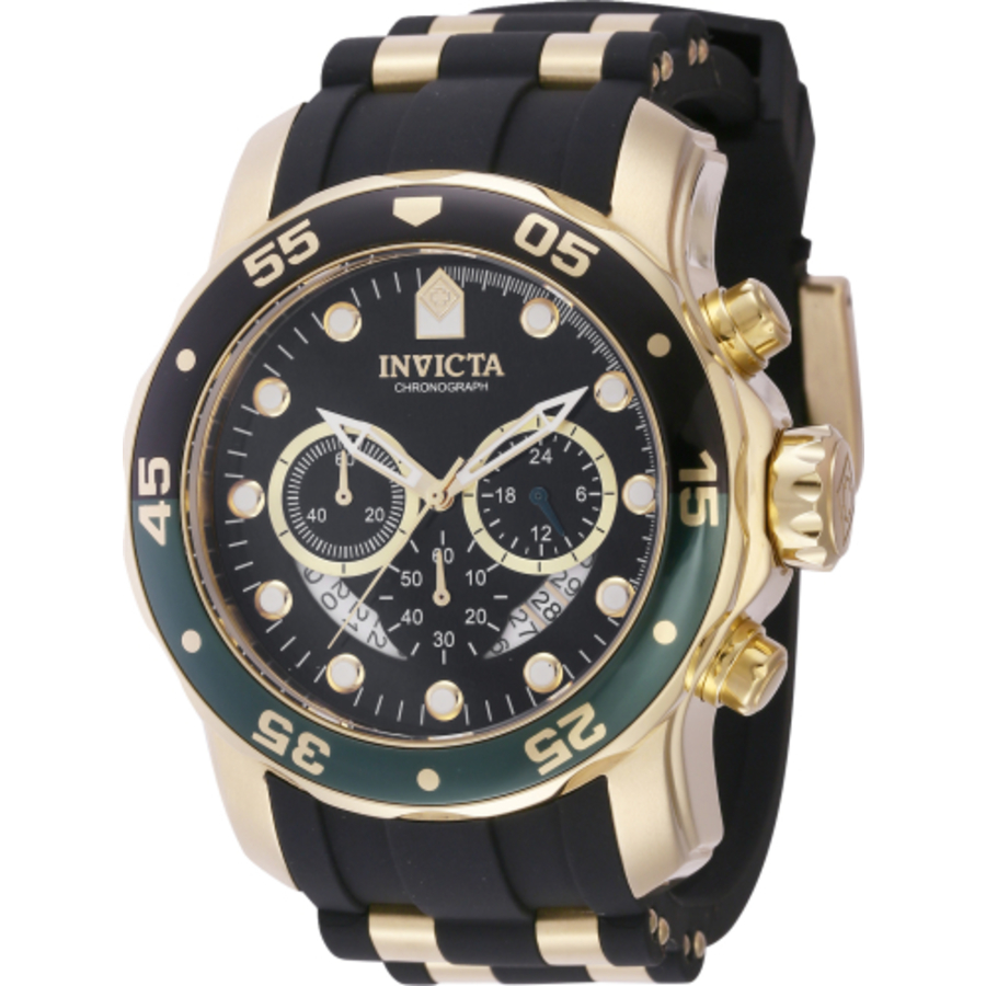 invicta pro diver chronograph gmt quartz black dial men's watch 44522 invicta pro diver chronograph gmt quartz black dial men's watch 44522