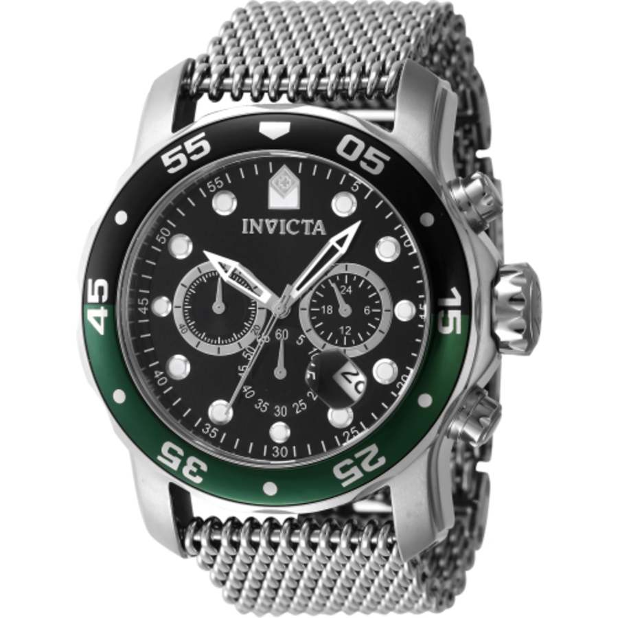 invicta pro diver chronograph gmt quartz black dial sprite bezel men's watch 47631 invicta pro diver chronograph gmt quartz black dial sprite bezel men's watch 47631