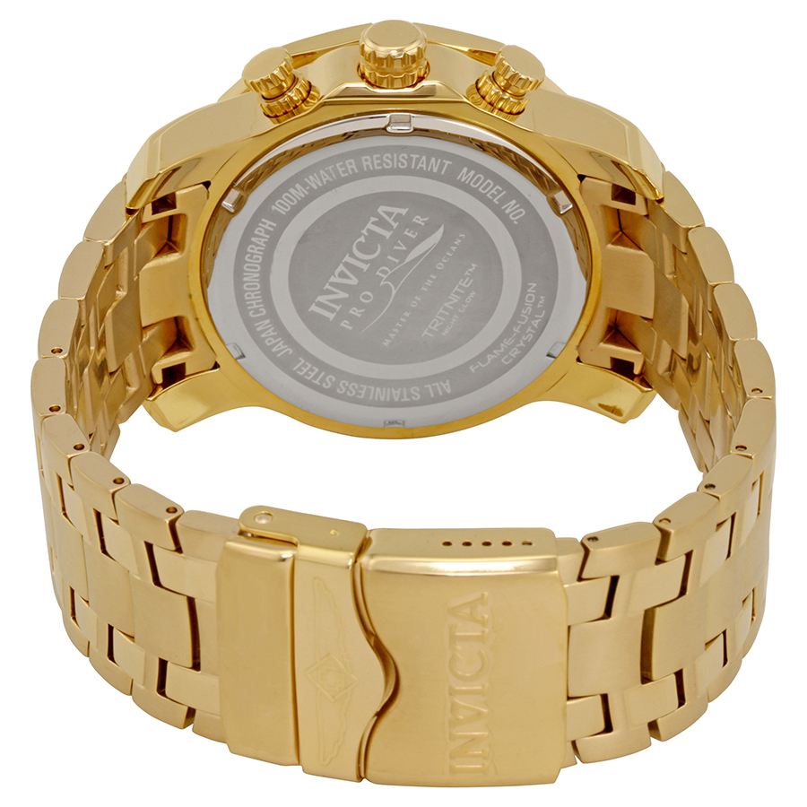 invicta pro diver chronograph gold dial men's watch 22761 invicta pro diver chronograph gold dial men's watch 22761