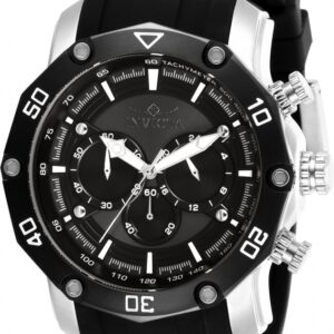 invicta pro diver chronograph quartz black dial men's watch 28753