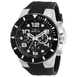 invicta pro diver chronograph quartz black dial men's watch 30776