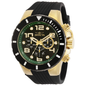 invicta pro diver chronograph quartz black dial men's watch 30777