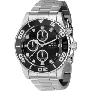 invicta pro diver chronograph quartz black dial men's watch 43405