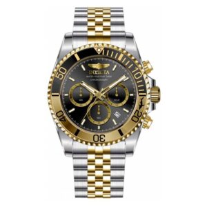 invicta pro diver chronograph quartz black dial men's watch 49837