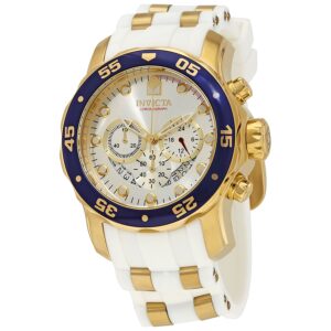 invicta pro diver chronograph silver dial men's watch 20293