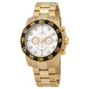 invicta pro diver chronograph silver dial men's watch 22229
