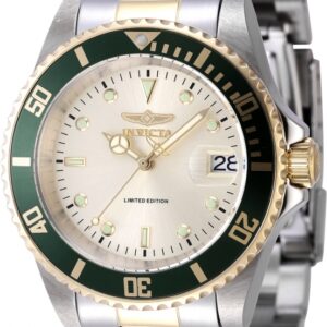 invicta pro diver date automatic champagne dial men's watch 47395