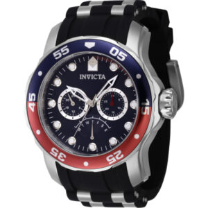 invicta pro diver gmt quartz blue dial pepsi bezel men's watch 46968