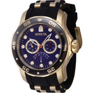 invicta pro diver gmt retrograde quartz blue dial men's watch 46965