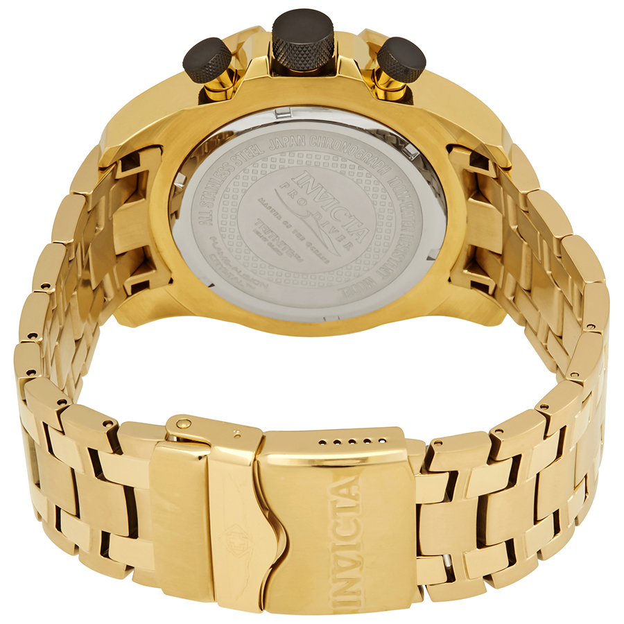 invicta pro diver gold dial chronograph men's watch 25854 invicta pro diver gold dial chronograph men's watch 25854