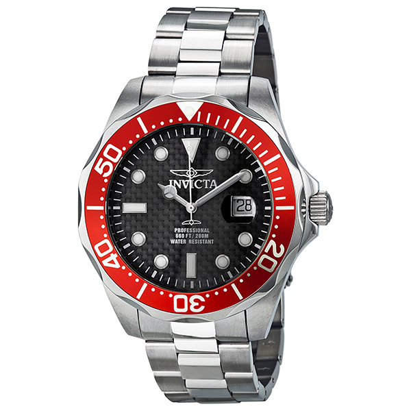 invicta pro diver grand diver black carbon fiber dial men's watch 12565 invicta pro diver grand diver black carbon fiber dial men's watch 12565