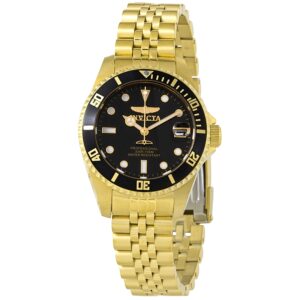 invicta pro diver quartz black dial ladies watch 29190
