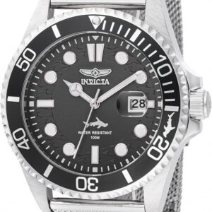 invicta pro diver quartz black dial men's watch 47172