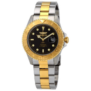 invicta pro diver quartz black dial two tone men's watch 29948