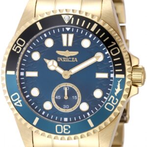 invicta pro diver quartz blue dial batman bezel men's watch 49435