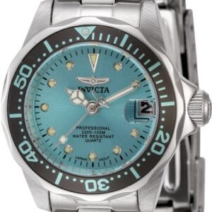 invicta pro diver quartz blue dial ladies watch 45786