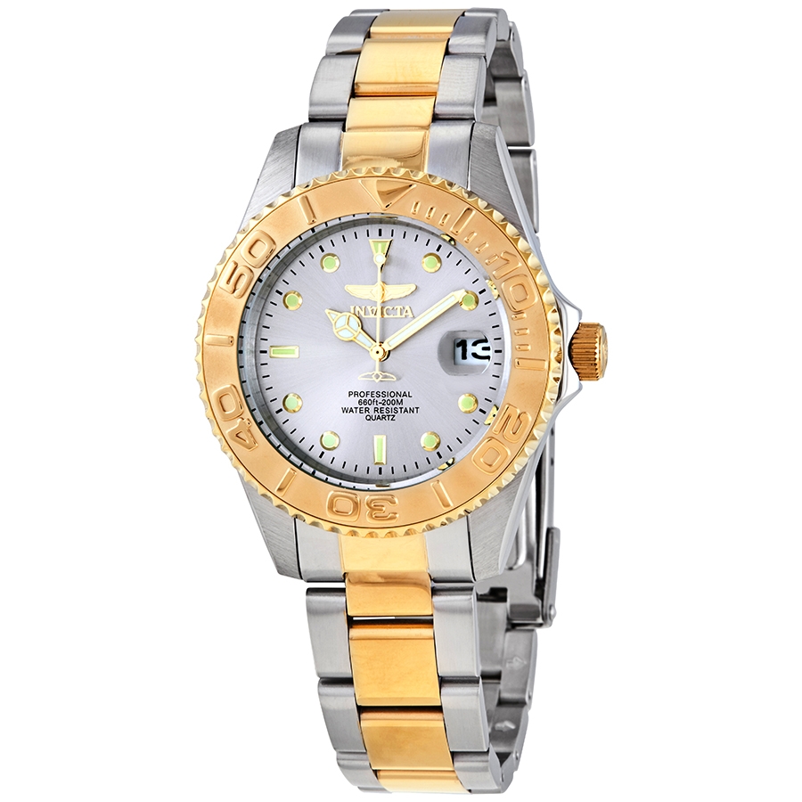invicta pro diver quartz grey dial two tone men's watch 29943 invicta pro diver quartz grey dial two tone men's watch 29943