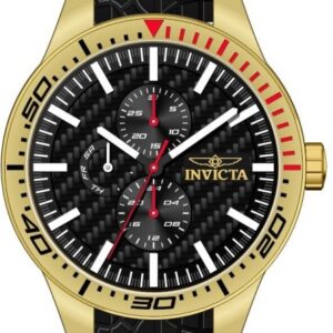 invicta racing quartz black dial men's watch 48872