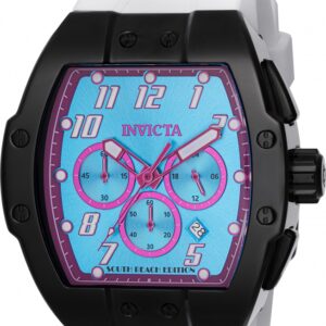 invicta racing south beach chronograph gmt quartz aqua dial men's watch 48940