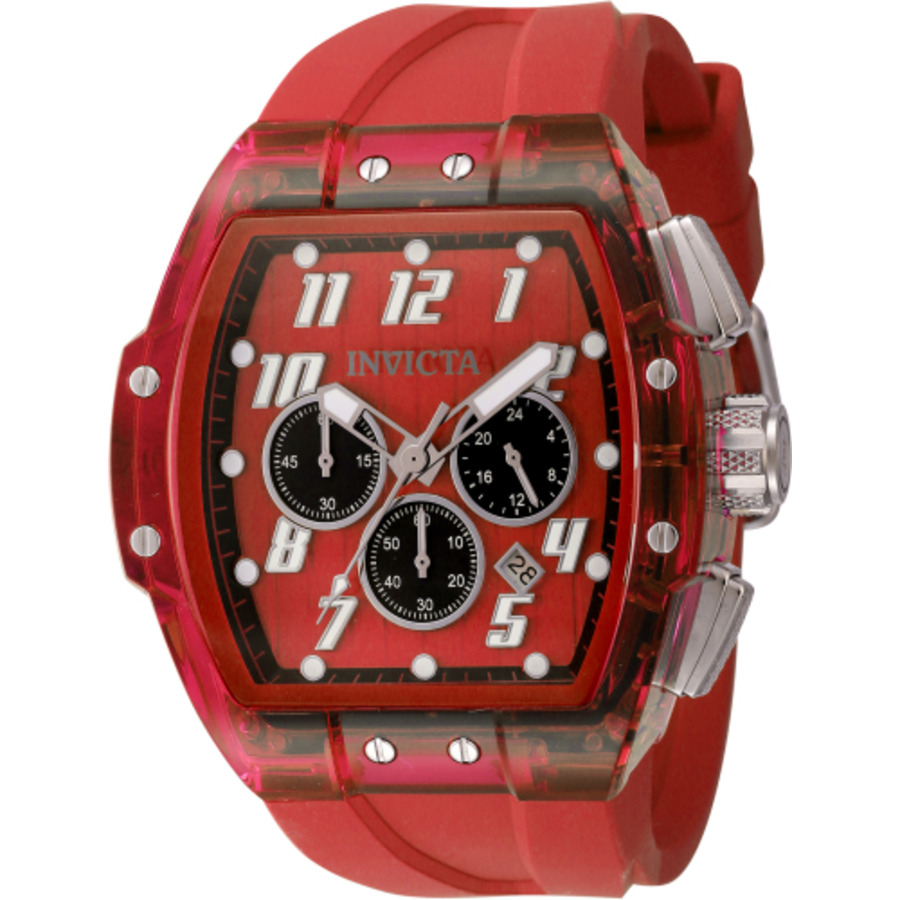 invicta s1 rally chronograph gmt date quartz red dial men's watch 45483 invicta s1 rally chronograph gmt date quartz red dial men's watch 45483