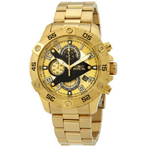 invicta s1 rally chronograph gold dial men's watch 26098