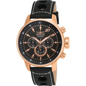 invicta s1 rally chronograph quartz black dial men's watch 16013