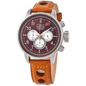 invicta s1 rally chronograph quartz brown dial men's watch 16015
