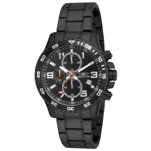 invicta specialty chronograph quartz black dial men's watch 16933