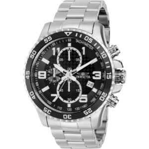 invicta specialty chronograph quartz black dial men's watch 37146