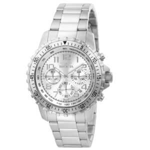 invicta specialty chronograph silver dial men's watch 6620