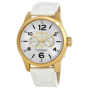 invicta specialty date day silver dial men's watch 12174