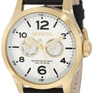 invicta specialty multi function silver dial men's watch 12172