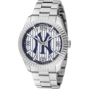 invicta specialty new york edition quartz silver dial men's watch 49862