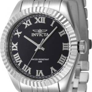 invicta specialty quartz black dial ladies watch 47408
