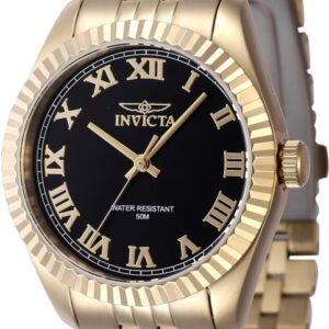 invicta specialty quartz black dial ladies watch 47417